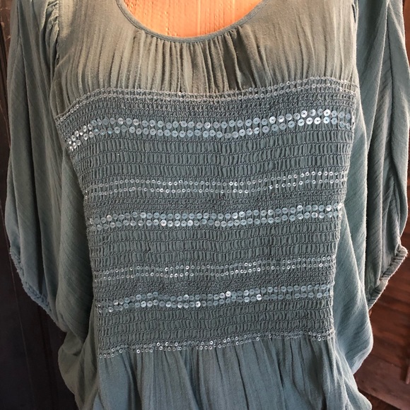 NINE WEST Olive Green Blouse - Picture 4 of 6